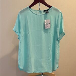 NWT Forever 21 Sheer Blue Blouse